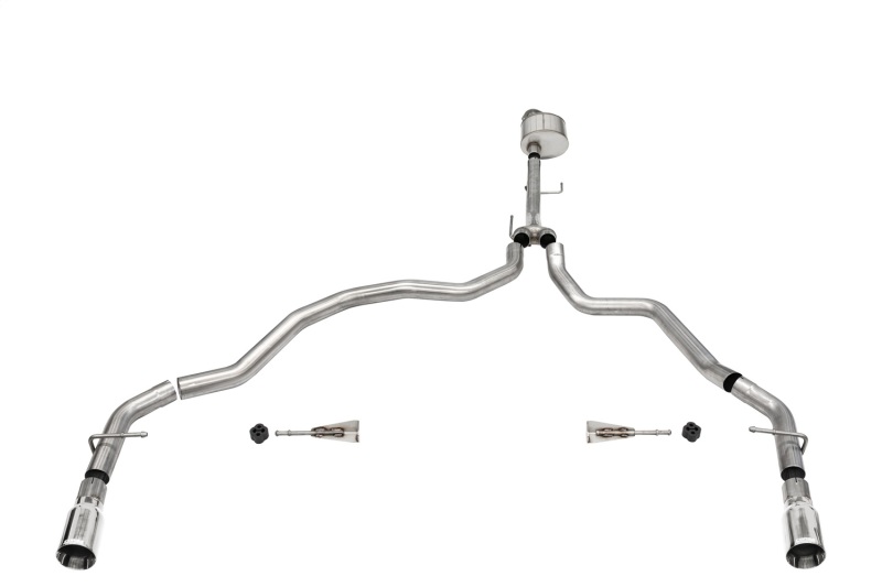 Ford F-150 Performance Exhaust - Dual Rear Exit - CORSA Performance - Xtreme Cat-Back - Polished - `21-`25